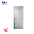 UL listed fire proof veneer laminated wood door design hotel door fire exit door